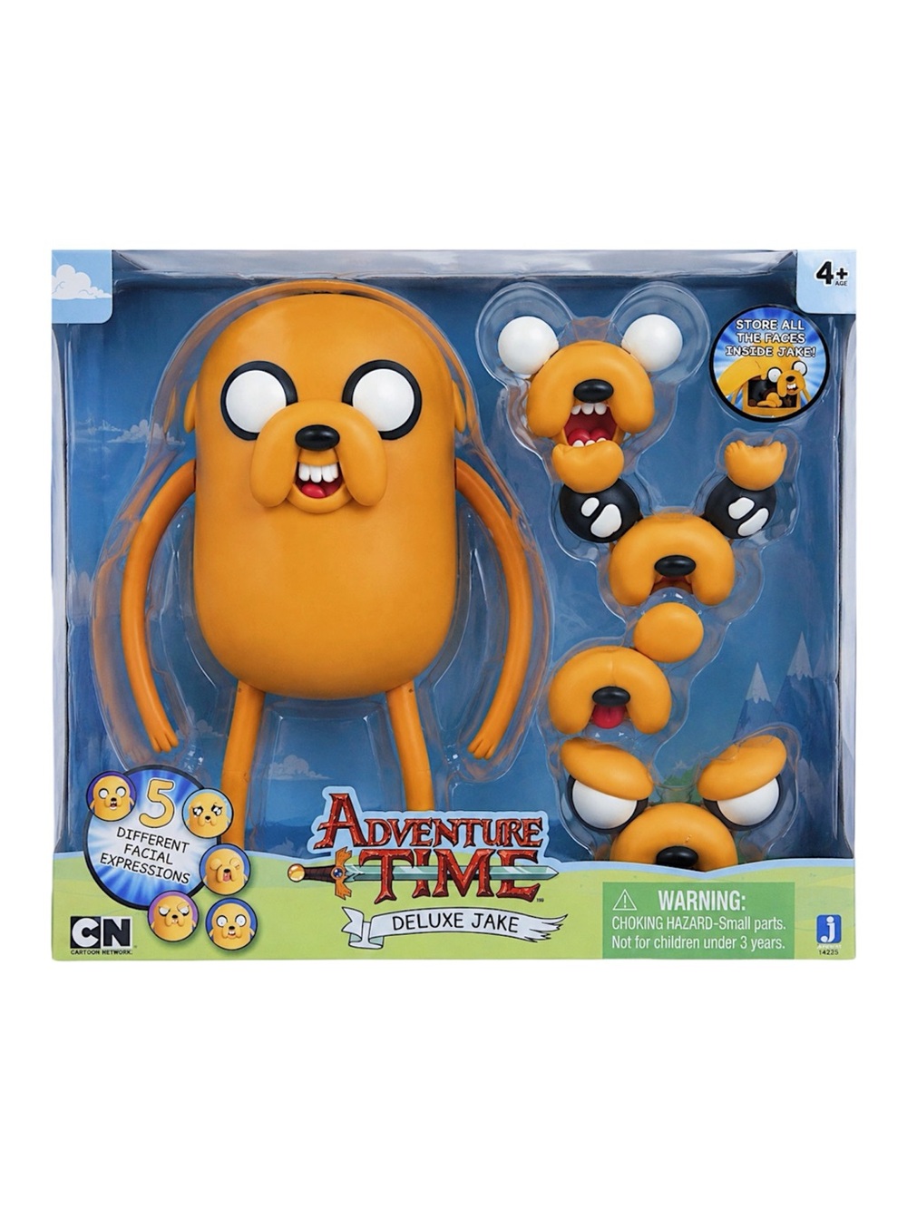 ADVENTURE TIME 10” DELUXE JAKE FIGURE WITH CHANGING FACES - BNIB (PLS READ!)